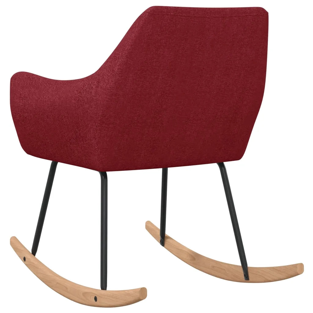 Sedia a Dondolo Rosso Vino in Tessuto cod mxl 38248