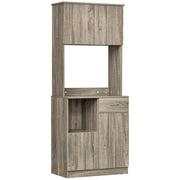 CREDENZA MODERNA PER CUCINA O SALA DA PRANZO 71X41X178CM LEGNO GRIGIO