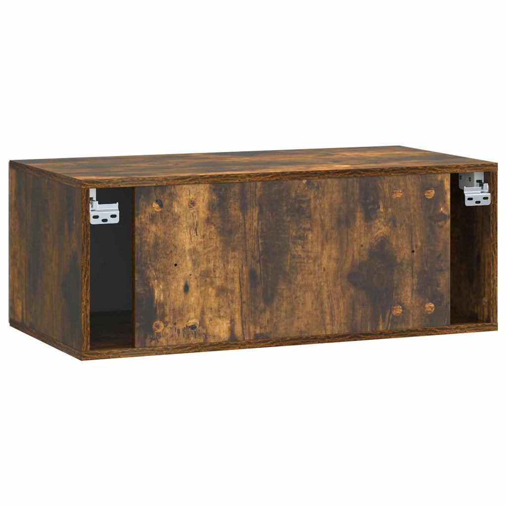 Mobile Porta TV da Muro Rovere Fumo 78,5 x 41 x 30 cm 898180