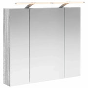 Mobiletto per specchio da Bagno | Armadio da bagno Grigio Sonoma 80 x 14.5 x 70 cm