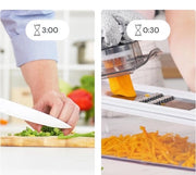 Raspante 3 in 1, set di raspati multifunzionale, acciaio inossidabile, per zucchine, carote, patate e frutta
