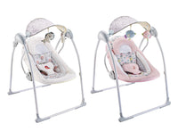 Altalena dondolo oscillante con Musica per Bambini 86x74x63 cm in Acciaio e Poliestere Baby Sweet