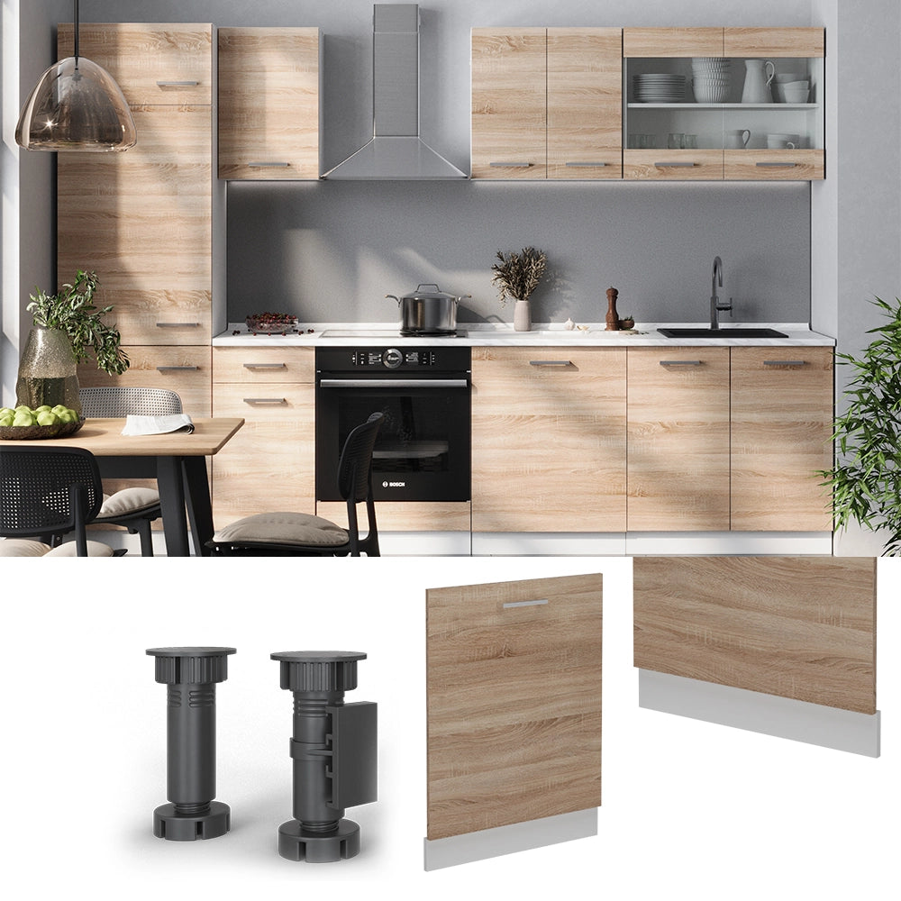 Vicco Coperchio per lavastoviglie Sonoma 60 cm , PL Antracite