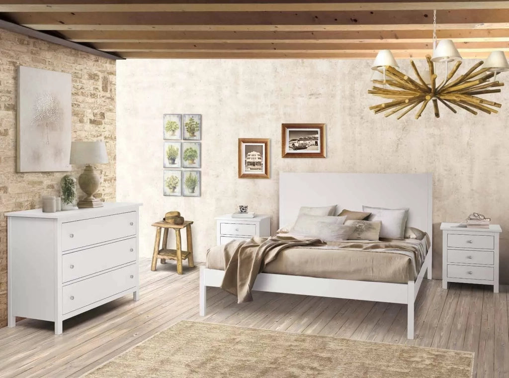Letto schabby chic matrimoniale 174 x 212 x 115 h (735) - Mobili 2G