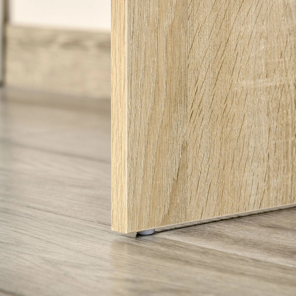 Scrivania Angolare da Ufficio 120x92x75,5 cm in Legno Rovere e Bianco