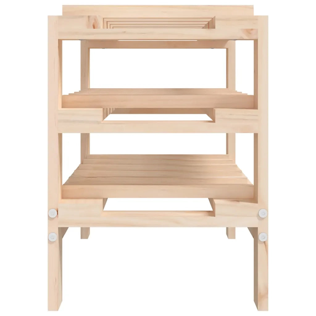 Portavini 61,5x30x42 cm in Legno Massello di Pino 822561