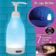 Trade Shop - Erogatore Sapone Bottiglia Mani Soap Brite Sensore Dispenser Notturna Led Luce -