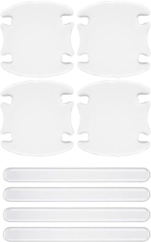 Kit di protezione per portiere auto trasparente, 8 pezzi, protezione verniciatura.