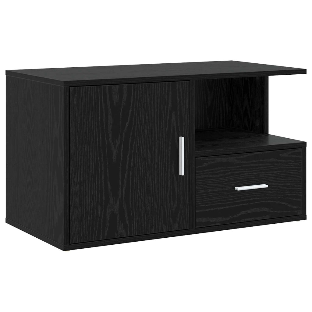 Mobile angolare con cassetto Rovere Nero 200 x 40 x 45 cm 3446639