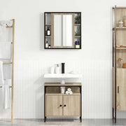 Set di mobili per il bagno 2 pcs Marrone Legno multistrato 3345130