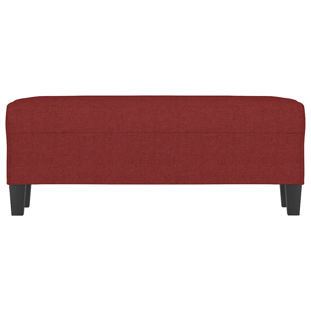 Panca Rosso Vino 100x35x41 cm in Tessuto
