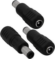 Adattatore 3 in 1 da presa DC a connettore socket per alimentazione, 7,4 mm x 5 mm a 5,5 mm x 2,1 mm
