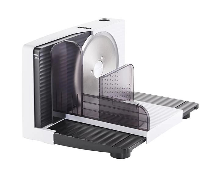Unold 78860 affettatrice Elettrico 100 W Nero, Bianco Plastica, Acciaio inox