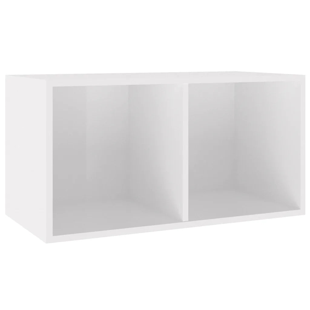 Contenitore per Vinili Bianco Lucido 71x34x36 cm in Multistratocod mxl 70719