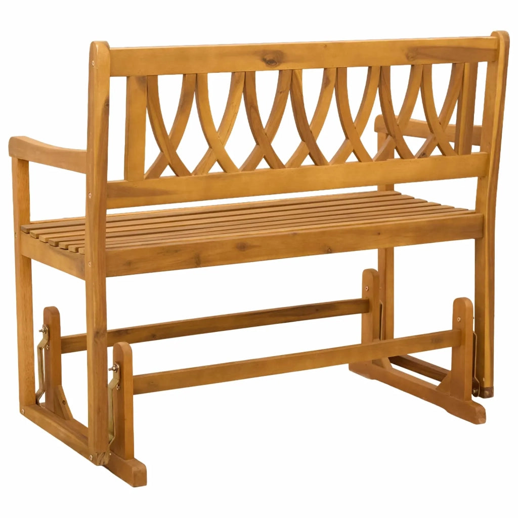 Panca Glider da Giardino Naturale 110 x 59 x 97 cm