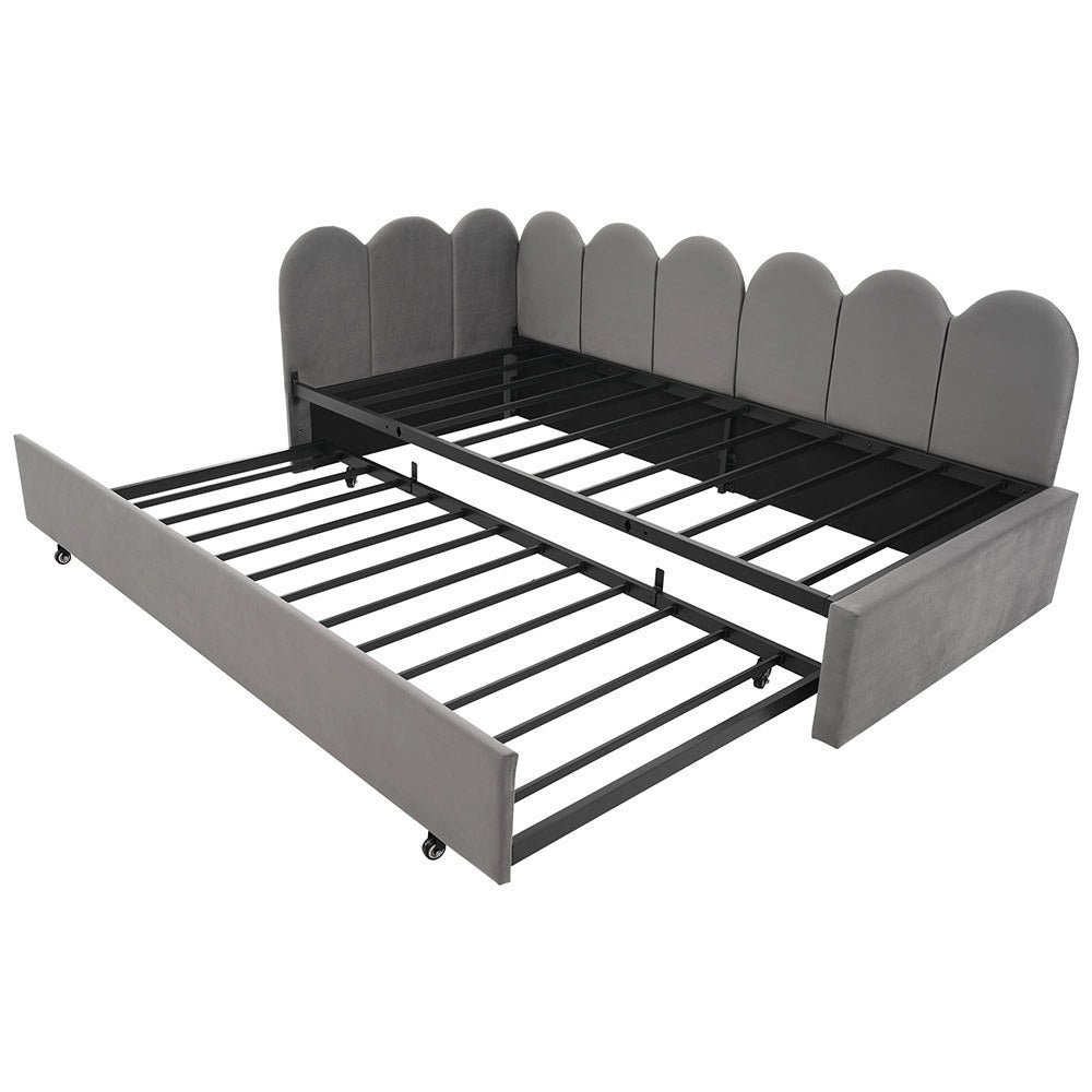 Divano letto daybed - Xylo - 90x200 cm letto nascosto grigio