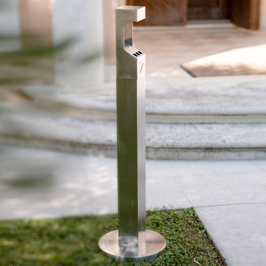 Posacenere a Colonna Ø32 cm in Acciaio 2L per Esterno