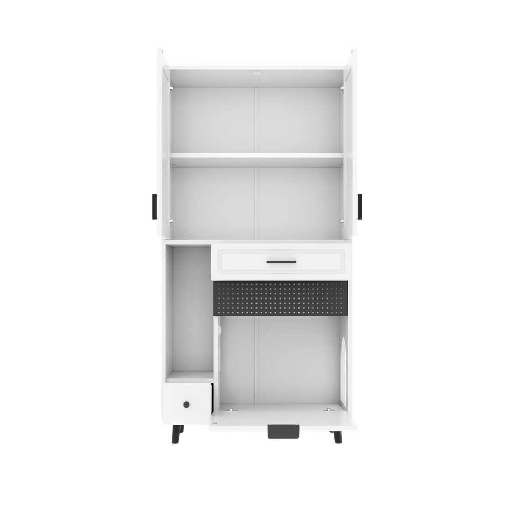 Mobile Multifunzionale per Gatti con Cassetti e Cuccia ¨C MINIMAL ¨C Legno con Ripiani Regolabili