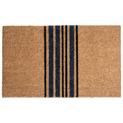 Zerbino in fibra di cocco naturale con fondo antiscivolo in PVC 40 x 60 cm Decorazione Classico motivo a strisce