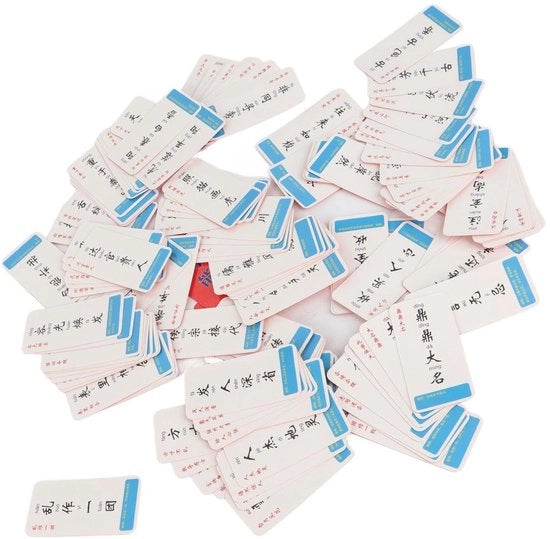 Carte da apprendimento per cinese e pinyin - Pannello in cartone riciclato - Gioco educativo - Adatto per bambini di 4-8 anni - Migliora la parola chiave - Attività per genitori e bambini - Carte per l'apprendimento