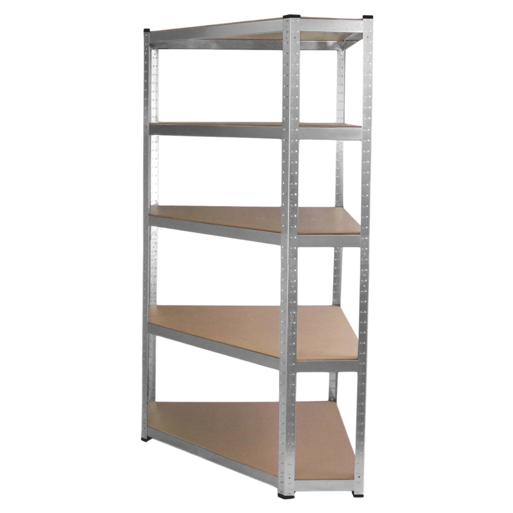 2 Scaffali Galwix 90cm in Acciaio Senza Bulloni & 1 Scaffale ad Angolo Galwix