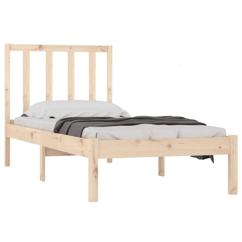 Giroletto senza Materasso-Struttura Letto 75x190 cm in Legno Massello di Pino 439002