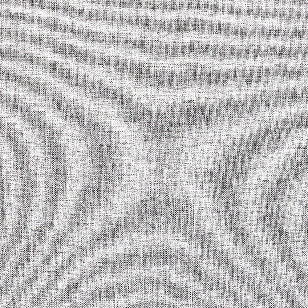 Set di 2 sedie da pranzo Sedute in poliestere grigio Gambe in metallo per sala da pranzo cucina