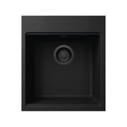 Elleci Time 102 Lavello da Incasso Monovasca 45 x 51 cm Granitek Matt Nero