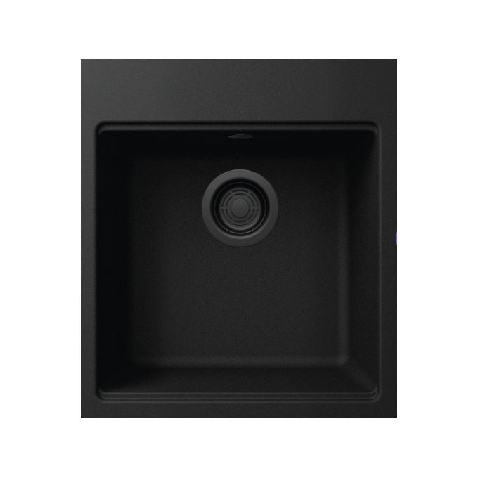 Elleci Time 102 Lavello da Incasso Monovasca 45 x 51 cm Granitek Matt Nero