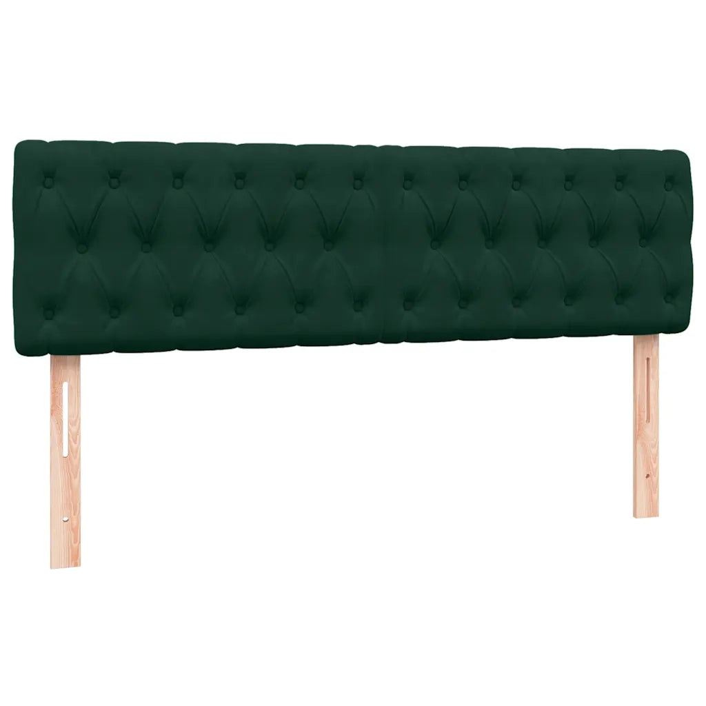 Giroletto a Molle con Materasso Verde Scuro 160x220 cm Velluto 3316554