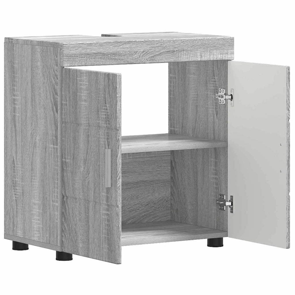 Set di Armadi da Bagno TULUM Grigio Sonoma 60 x 34 x 63 cm