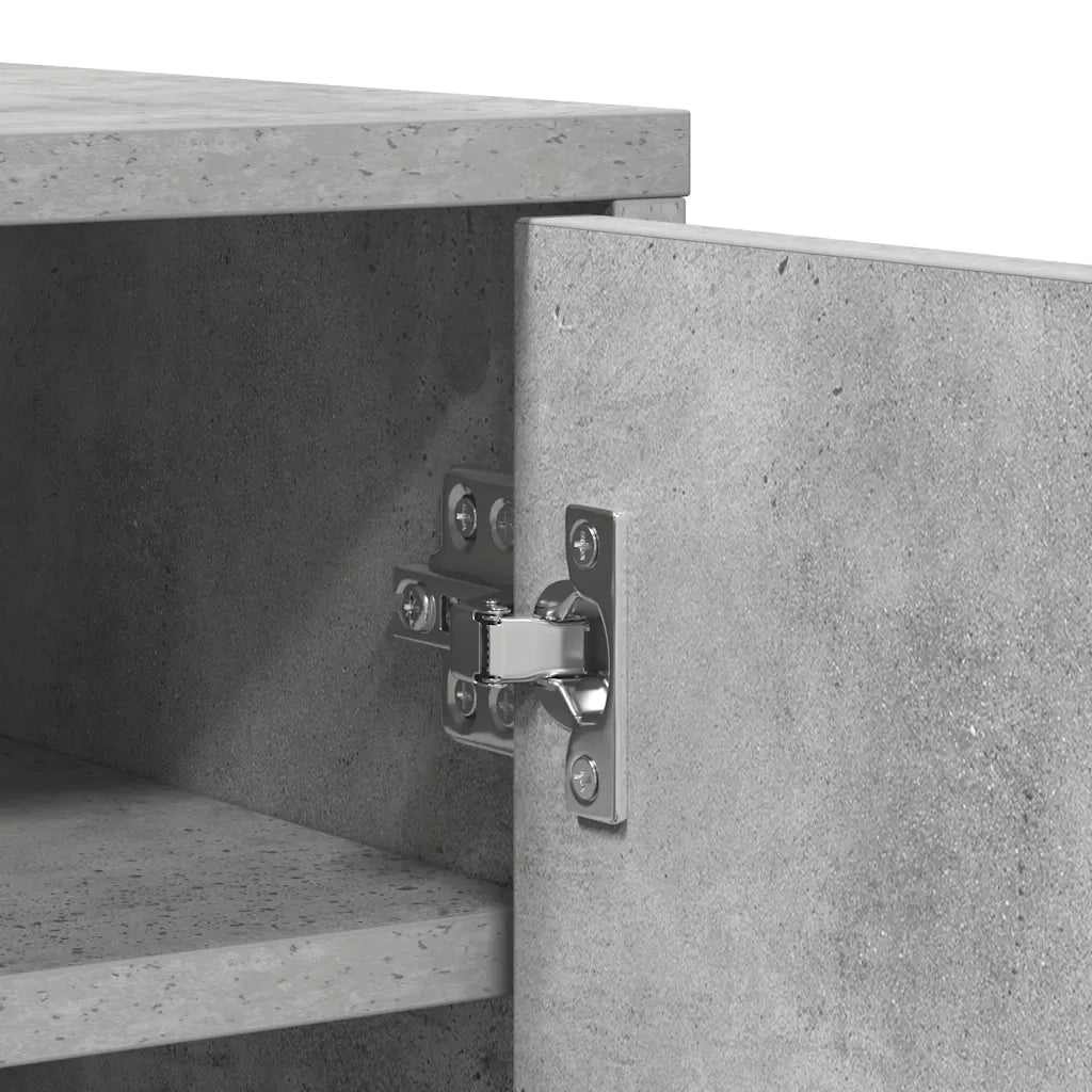 Scarpiera-Scaffale per scarpe Grigio Cemento 60x35x92 cm in Truciolato 933428