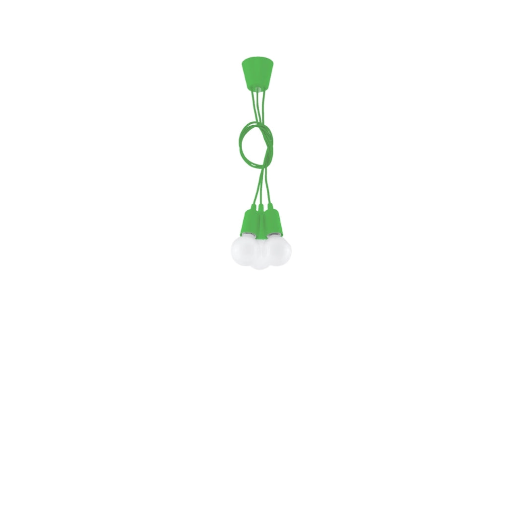 Lampadario Matero 3 luci verde Pure Lume PU.0582 E27