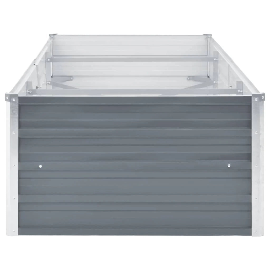 Fioriera rialzata per piante e fiori acciaio zincato 240 x 80 x 45 cm grigio 02_0001103