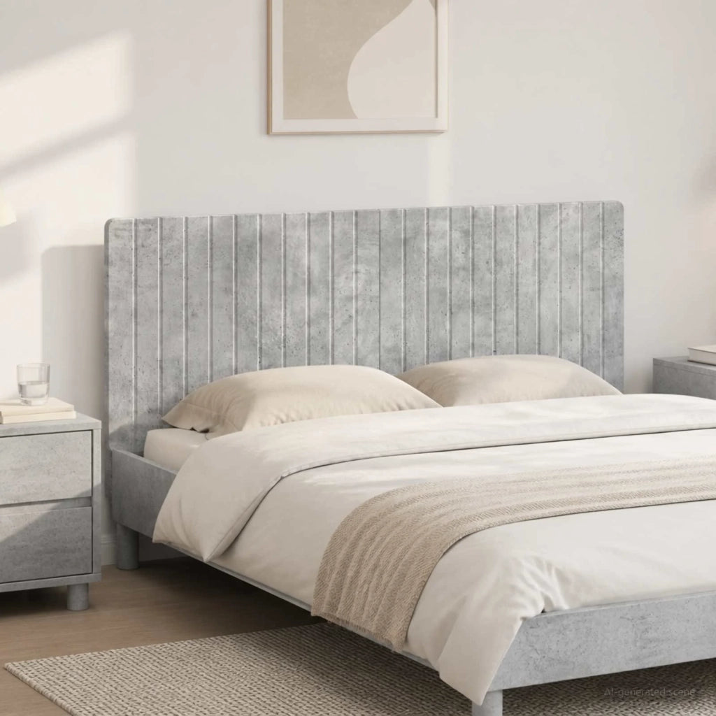Testiera da Muro ZWOLLE Grigio Cemento Legno ingegnerizzato 896518