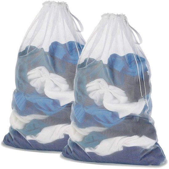 Sacchetto per lavatrice per lingerie, calze, mutande, calze e abbigliamento per bambini (dimensioni: 60 x 90 cm per carico di 5 kg 2 pezzi)