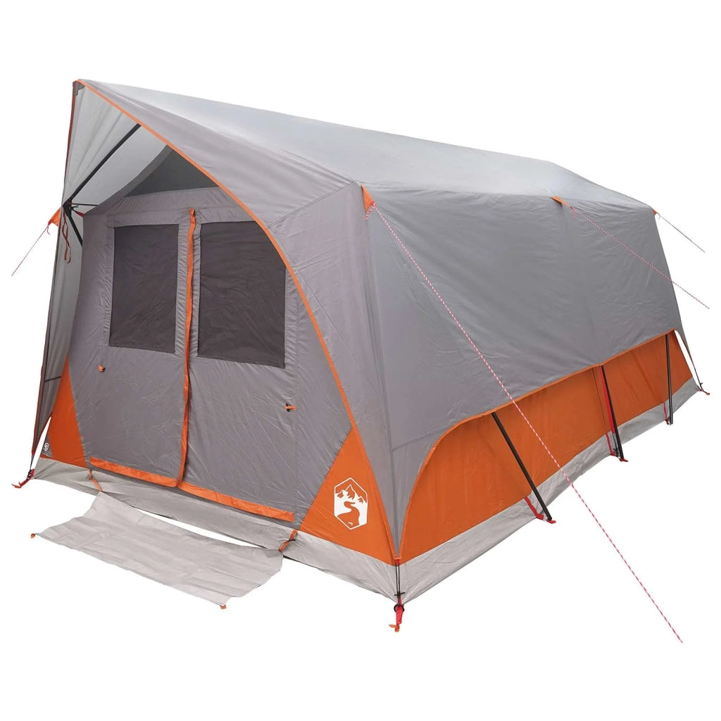 Tenda a tunnel con tetto Grigio e arancione 10 persone 42028663