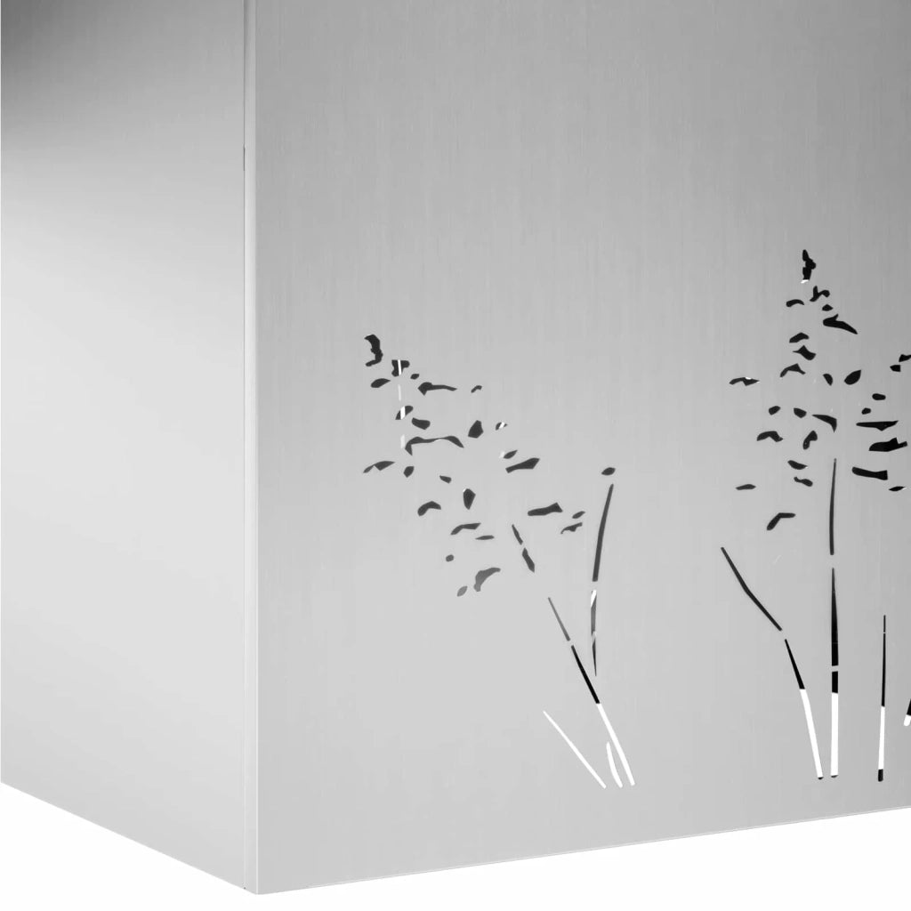 Vaso da giardino 2 pz Argento 80 x 30 x 49 cm Acciaio zincato 8005845