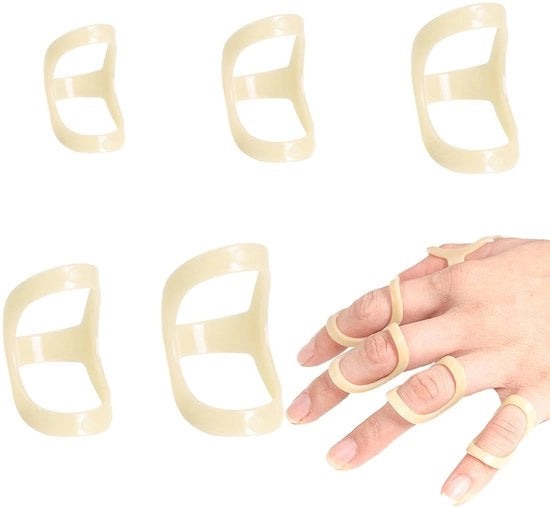 Supporto per dita artrosica 5 pezzi - Brace per dita - Sostegno per dita della mano - Spalk per dita - Misure regolabili 6-10 - Resistenti allo shock e leggeri
