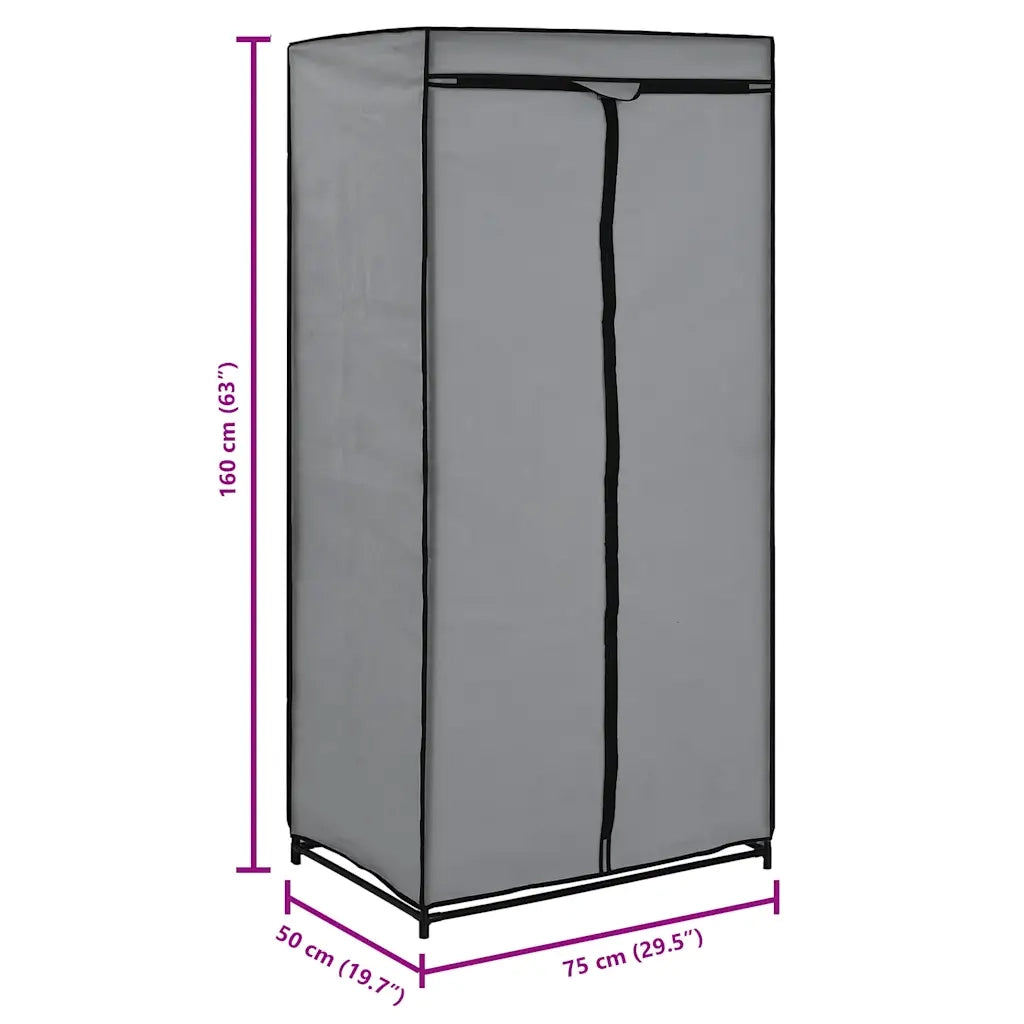 Armadio 2 pz Grigio 75x50x160 cm CFW4121040