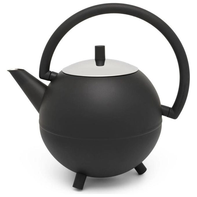 Bredemeijer 111003 Saturn Teiera singola 1,2 L doppia parete isolante beccuccio antigoccia colore Nero opaco