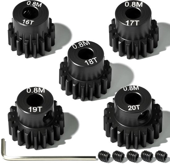 Set di assi per auto RC da 5 pezzi in acciaio trattato 0,8 m