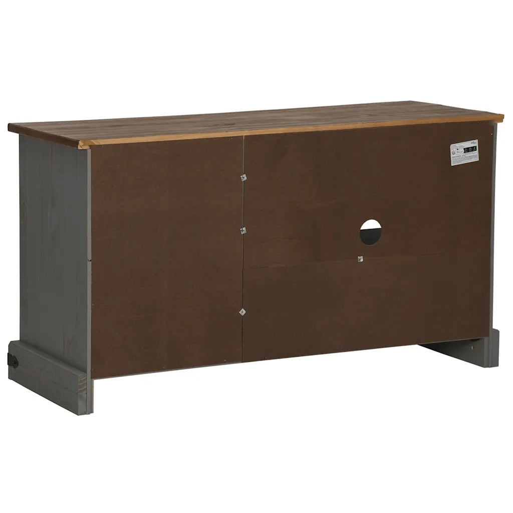 Mobile Porta TV HALDEN con Anta Scorrevole Grigio 110x40x60 cm