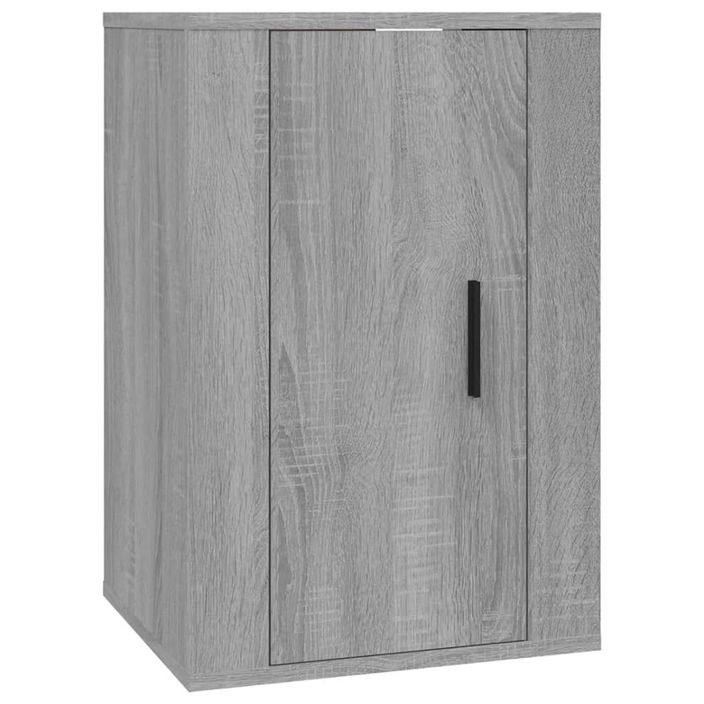 Mobile TV multimediale da parete mensola TV credenza TV per sala da pranzo soggiorno camera da letto 2 pezzi Sonoma 40 x 34,5 x 60 cm grigio 02_0029014