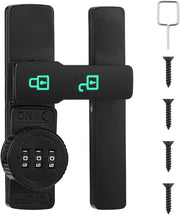 Giraffa di sicurezza 180° con serratura numerica a 3 cifre, blocca e sblocca, serratura di sicurezza per porte, cancelli, porte scorrevoli, porte di appartamento, porte di garage, porte di deposito.