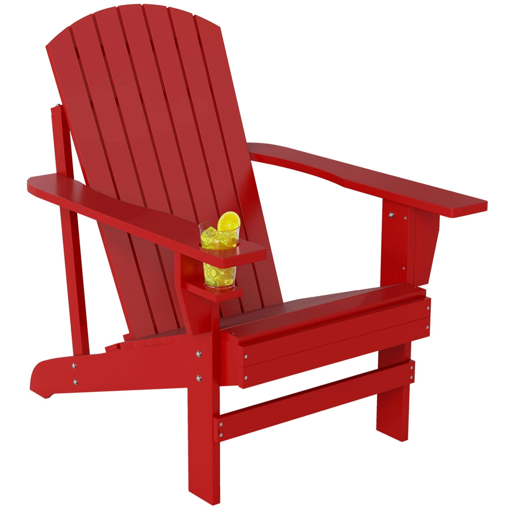 Poltrona da Giardino Adirondack ¨C zephmum ¨C Legno di Pioppo Rosso