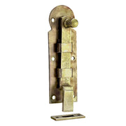 Catenaccio piegato 80 x 25 mm. - zincato giallo