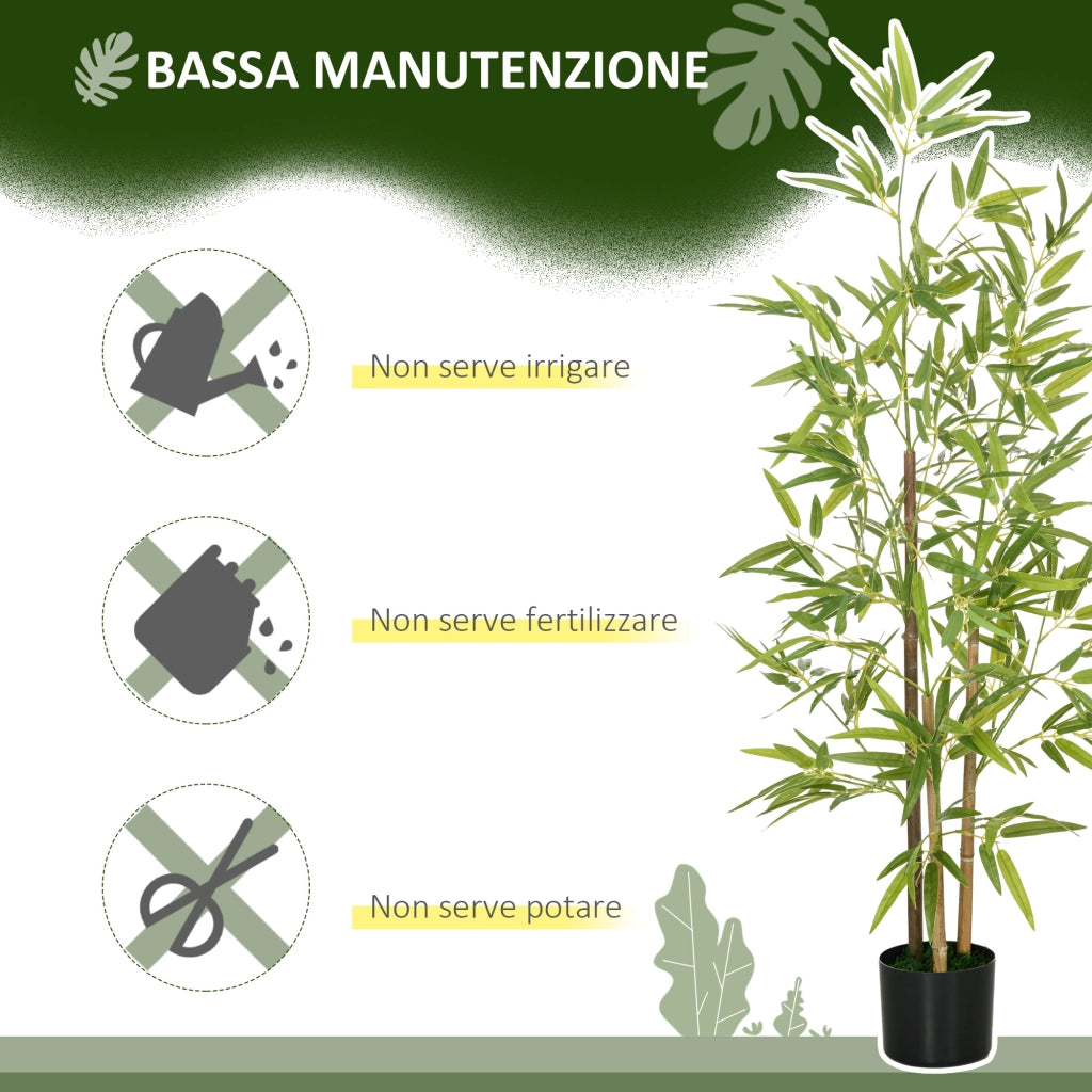 Pianta Artificiale di Bamb¨´ 120cm ¨C Xylo ¨C Con Vaso Incluso per Interno