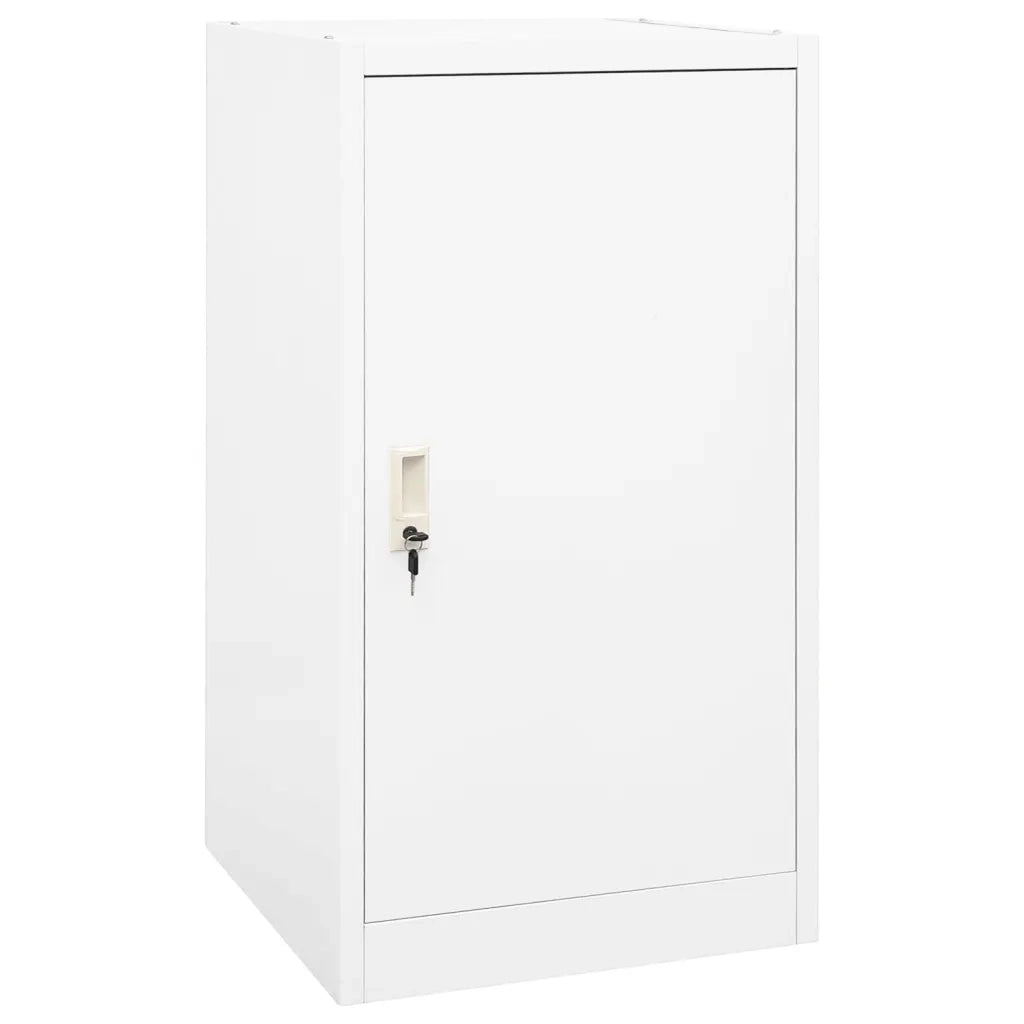 Armadio Porta Sella Bianco 53x53x105 cm in Acciaio