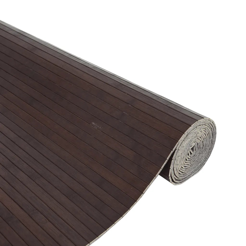 Tappeto Rettangolare Marrone Scuro 80x200 cm in BambÃ¹